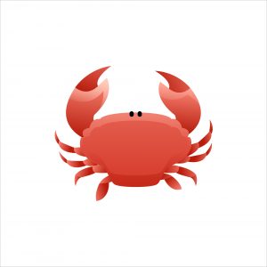 Graphic image of a crab, as CRAB is the acronym for Carbon Reduction Action Box