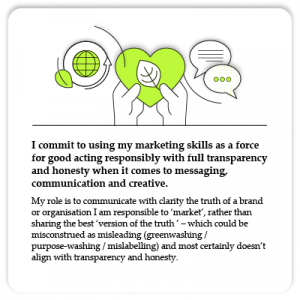 #sustainablemarketing Manifesto 1: Using my marketing skills as a force for good